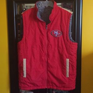 San Francisco 49ers reversible vest!